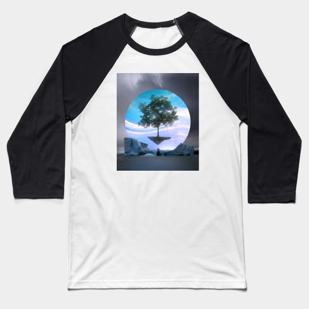 Meditative Baseball T-Shirt by LumiFantasy